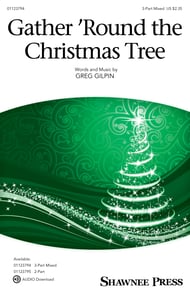 Gather 'Round the Christmas Tree Three-Part Mixed choral sheet music cover Thumbnail